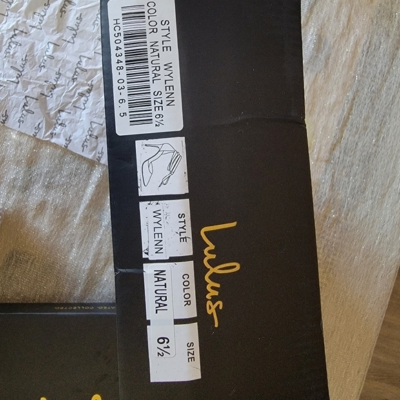 New Lulus natural color Wylenn heels 6.5 - Picture 15 of 16